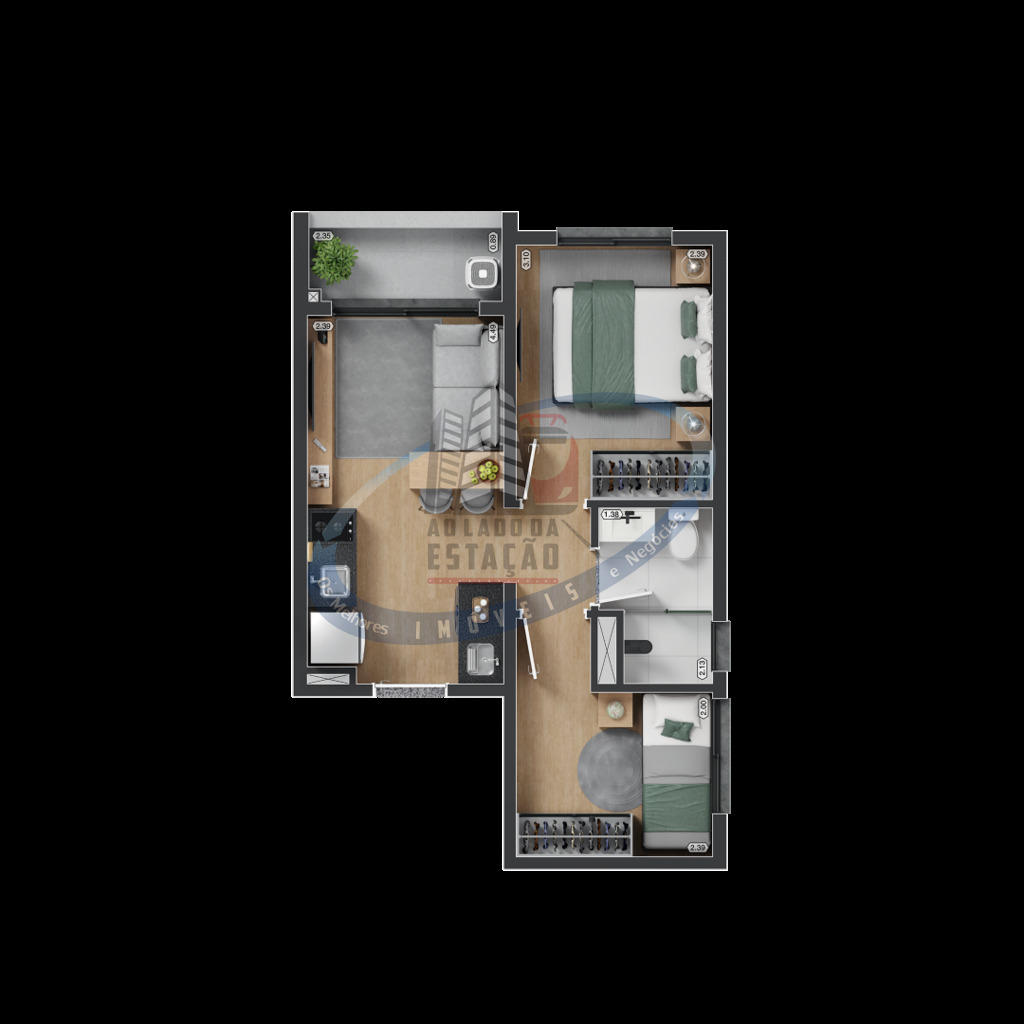 Apartamento, 1 quarto, 27 m² - Foto 33