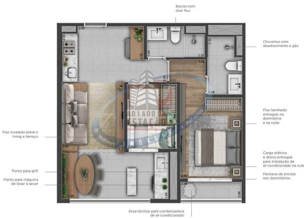 Apartamento, 2 quartos, 53 m² - Foto 21