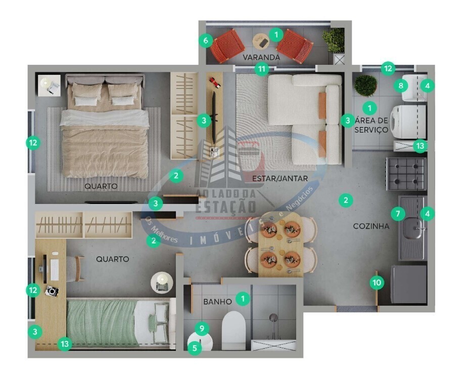 Apartamento, 2 quartos, 38 m² - Foto 13