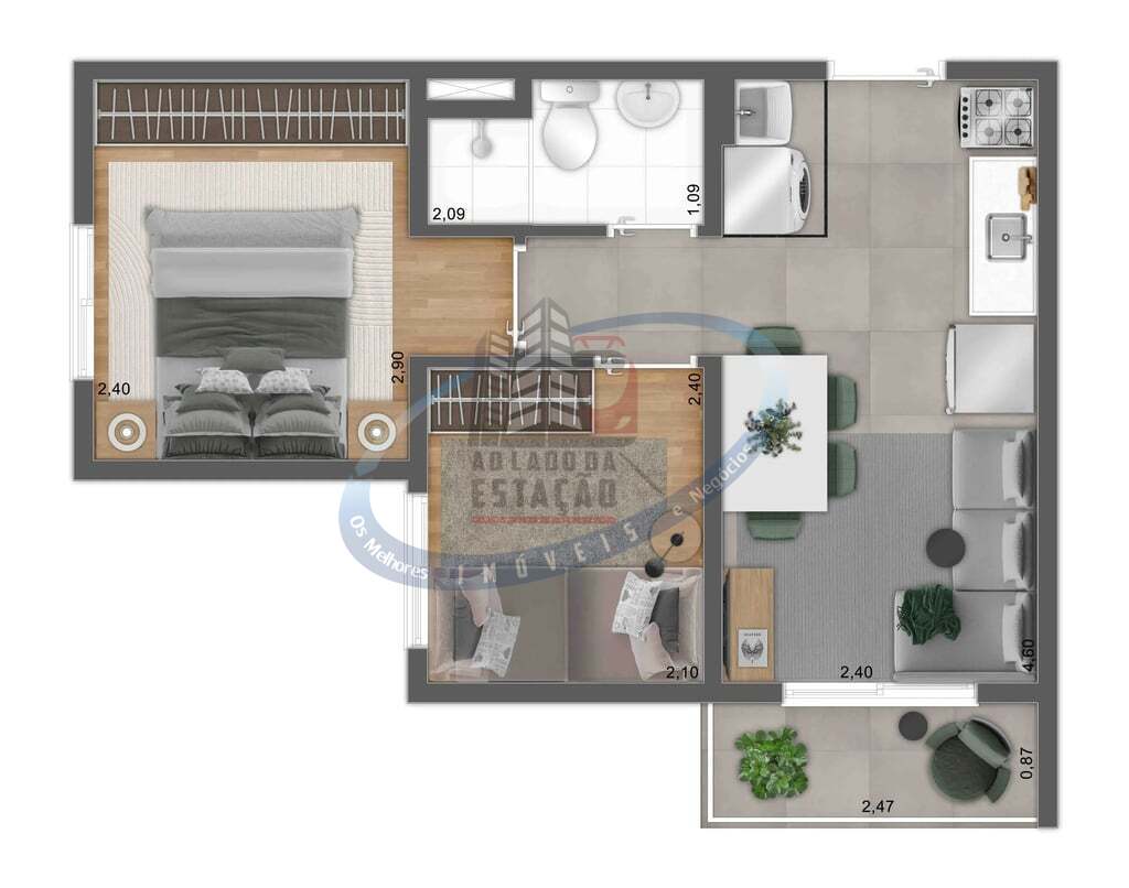Apartamento, 2 quartos, 34 m² - Foto 31
