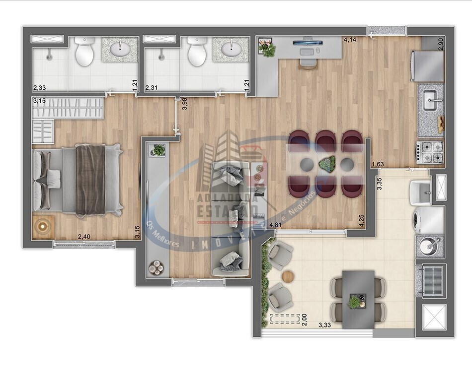 Apartamento, 2 quartos, 44 m² - Foto 13