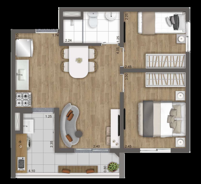 Apartamento, 2 quartos, 37 m² - Foto 26