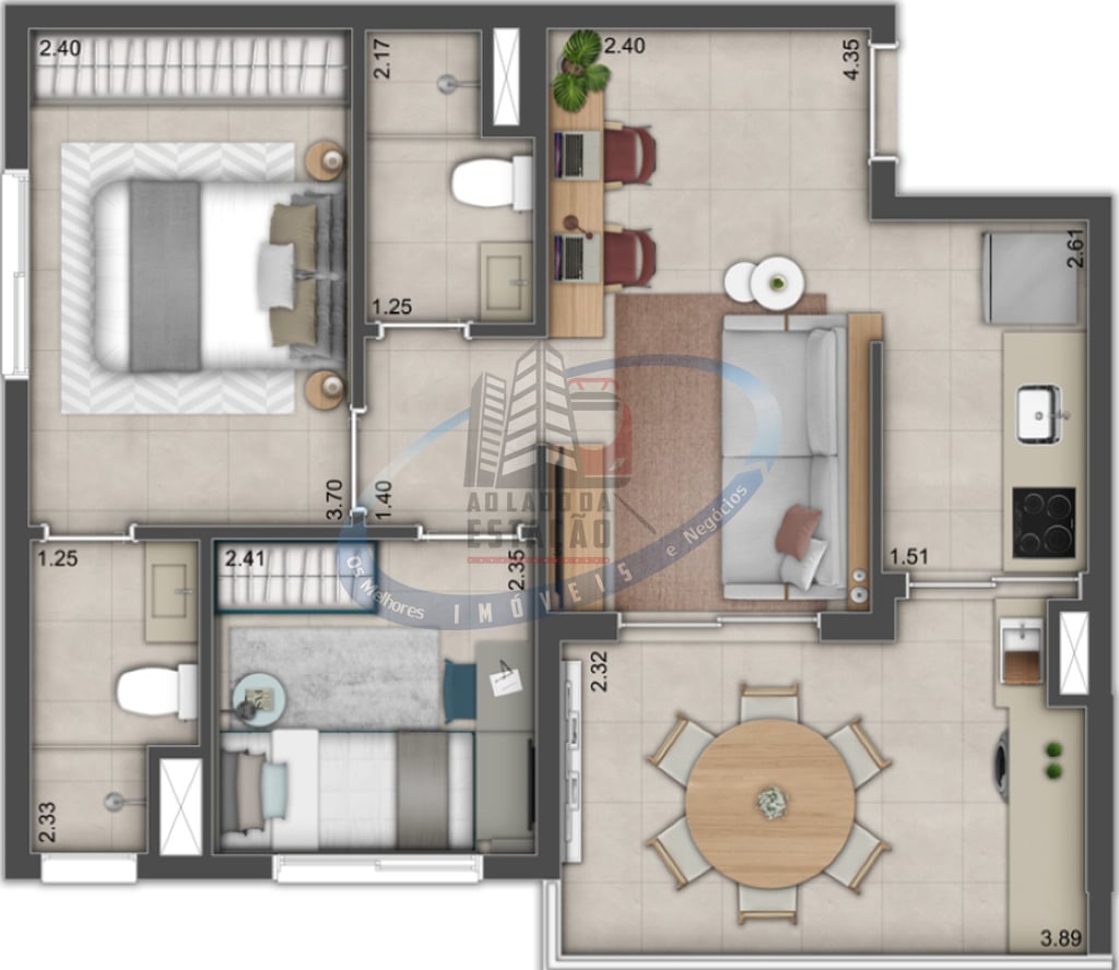 Apartamento, 2 quartos, 52 m² - Foto 22