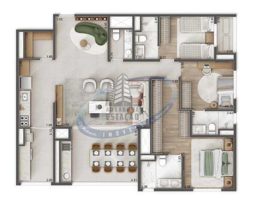 Apartamento, 4 quartos, 132 m² - Foto 23