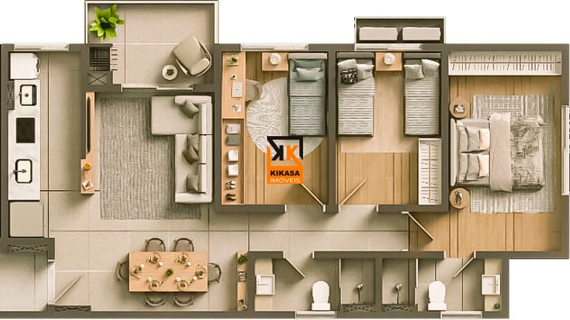 Apartamento, 3 quartos, 77 m² - Foto 8