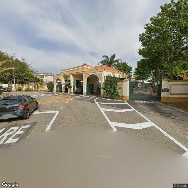 Imagem estática do "Street View" da localização