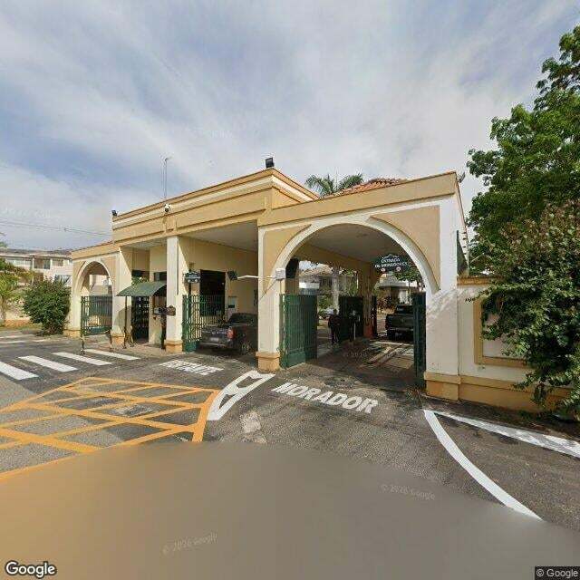 Imagem estática do "Street View" da localização