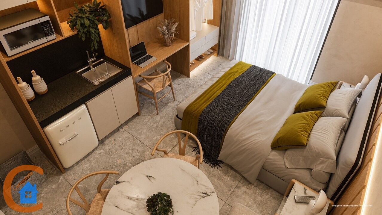 Apartamento, 1 quarto, 17 m² - Foto 2