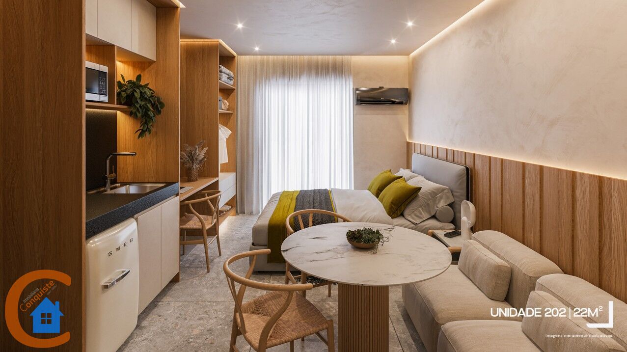 Apartamento, 1 quarto, 17 m² - Foto 1