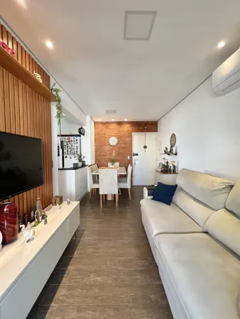 Apartamento com 2 quartos, 76 m², com varanda gourmet, à venda na Aviação, Praia Grande