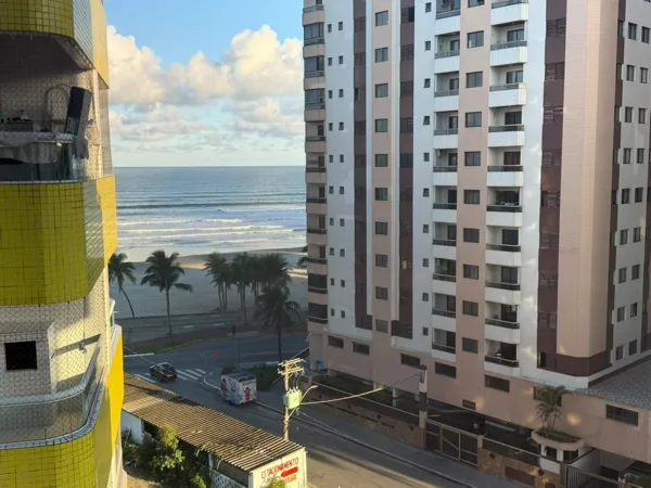 Apartamento com 1 quarto, 43 m², com vista para o mar, à venda em Nova Mirim, Praia Grande