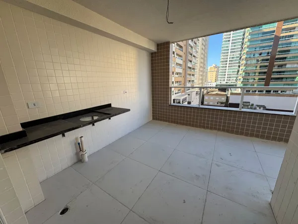 Apartamento com 3 quartos, 111 m², com varanda gourmet, à venda no Caiçara, Praia Grande