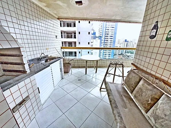 Apartamento com 3 quartos, 134 m², com vista para o mar, à venda na Aviação, Praia Grande