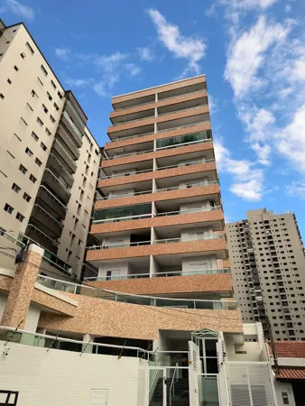 Apartamento com 2 quartos, 76 m², com varanda gourmet, à venda na Guilhermina, Praia Grande