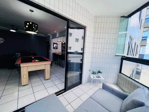 Apartamento com 2 quartos, 50 m², de frente para o mar, à venda na Guilhermina, Praia Grande