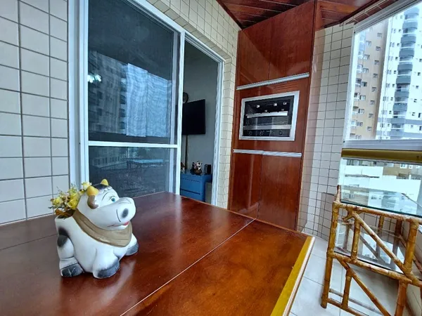 Apartamento com 2 quartos, 68 m², com vista para o mar, à venda na Guilhermina, Praia Grande