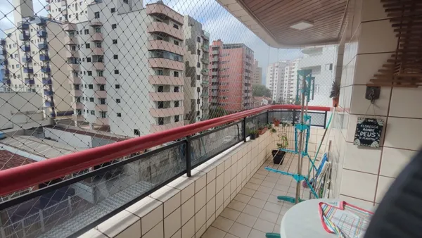 Apartamento com 2 quartos, 50 m², com varanda gourmet, à venda no Tupi, Praia Grande