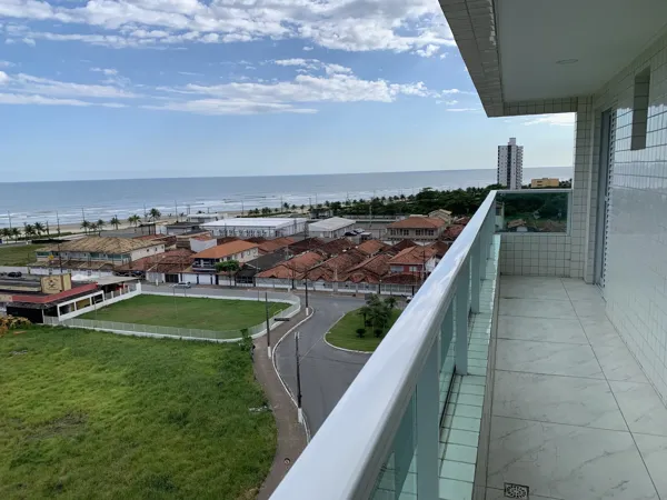 Apartamento com 3 quartos, 105 m², de frente para o mar, à venda no Mirim, Praia Grande