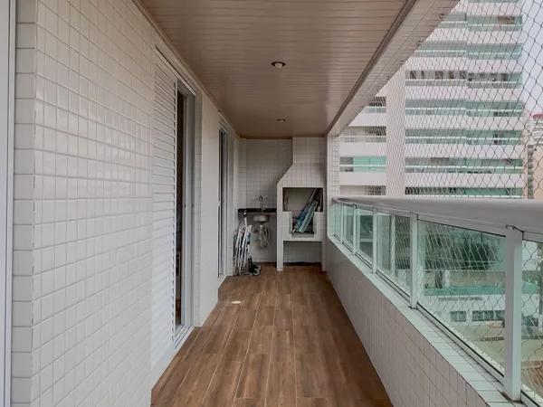 Apartamento com 2 quartos, 85 m², com varanda gourmet, à venda na Aviação, Praia Grande