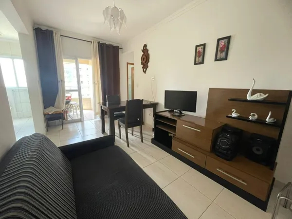 Apartamento com 1 quarto, 43 m², com varanda gourmet, à venda no Caiçara, Praia Grande