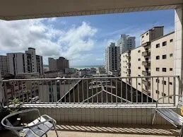 Apartamento com 2 quartos, 93 m², com vista para o mar, à venda na Guilhermina, Praia Grande