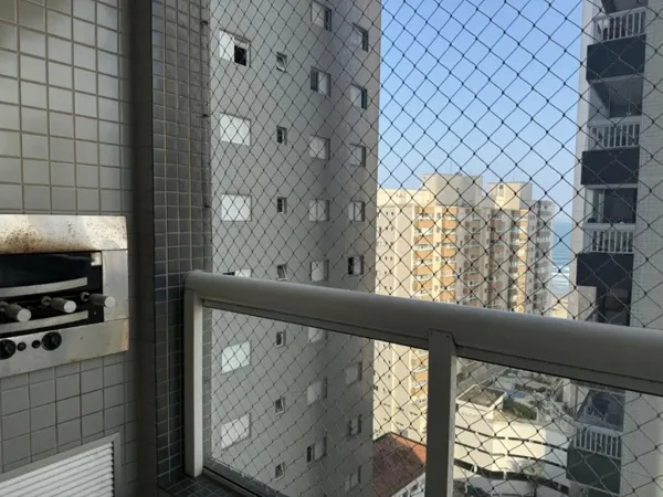 Apartamento com 1 quarto, 50 m², com vista para o mar, para alugar no Boqueirão, Praia Grande