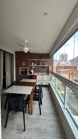Apartamento com 2 quartos, 84 m², com vista para o mar, à venda no Canto do Forte, Praia Grande
