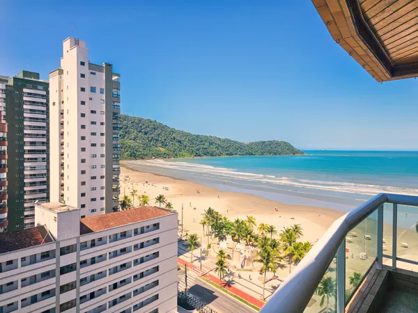 Apartamento com 2 quartos, 74 m², de frente para o mar, à venda no Canto do Forte, Praia Grande