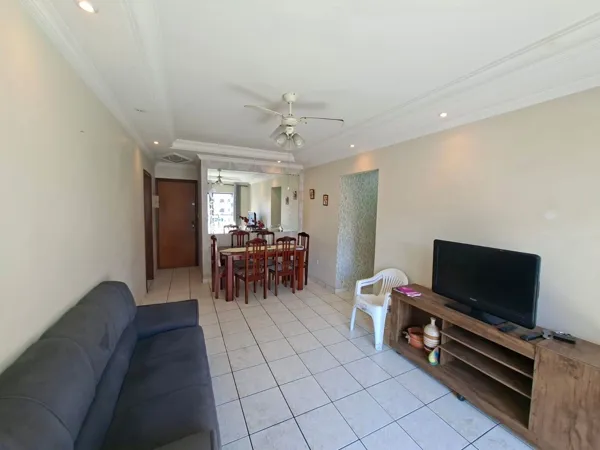Apartamento com 2 quartos, 70 m², com varanda gourmet, à venda na Guilhermina, Praia Grande