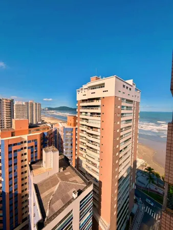 Apartamento com 2 quartos, 98 m², com vista para o mar, à venda na Aviação, Praia Grande