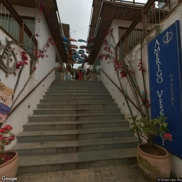 Imagem estática do "Street View" da localização