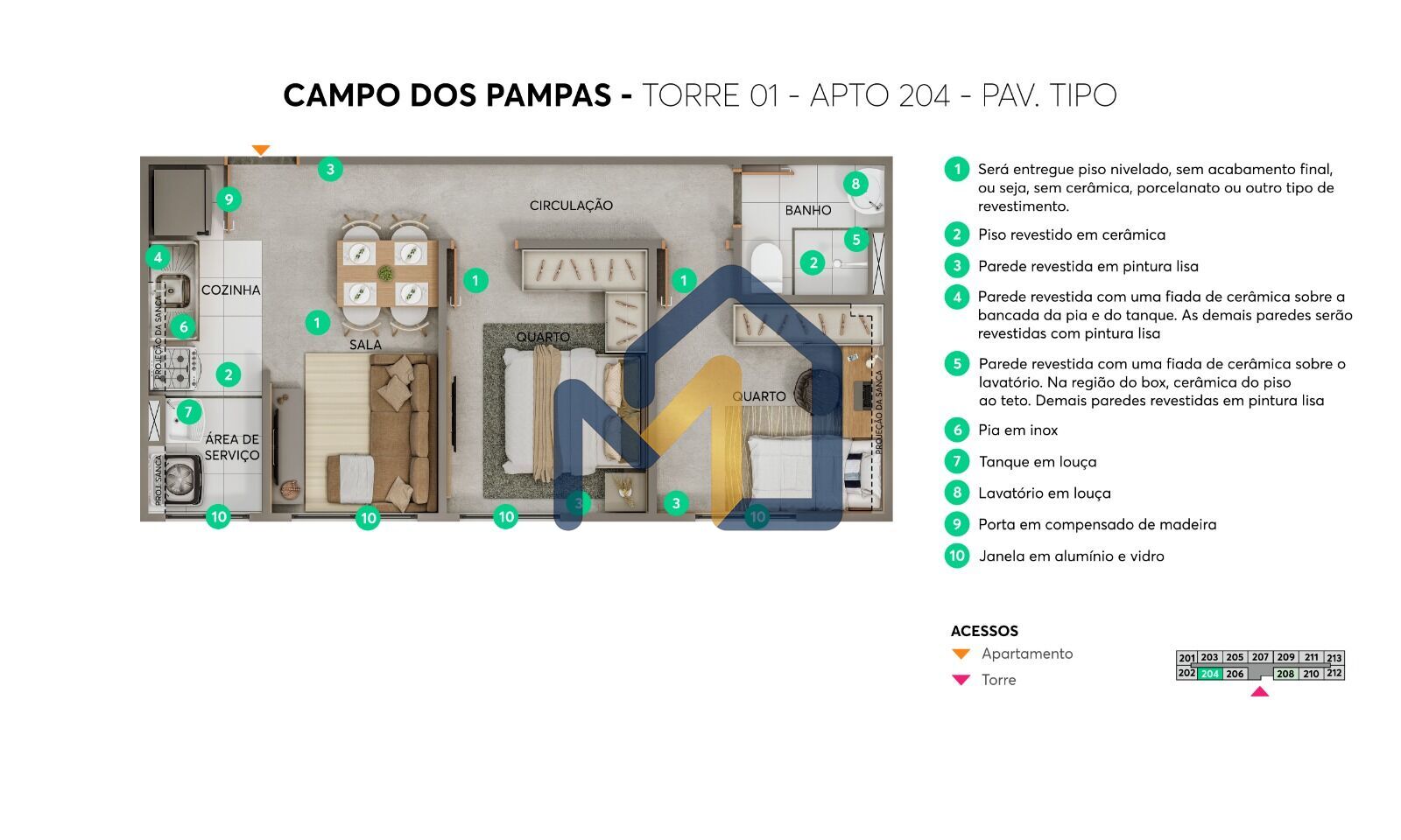 Apartamento, 2 quartos, 38 m² - Foto 9