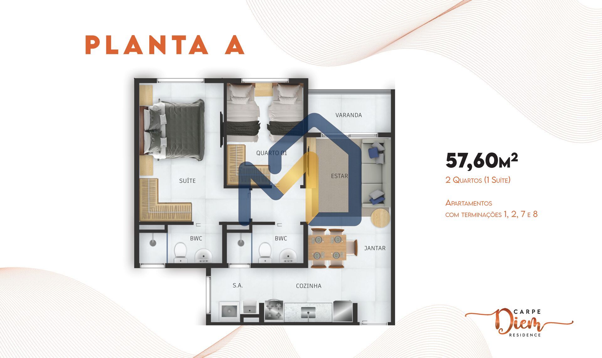 Apartamento, 2 quartos, 58 m² - Foto 3