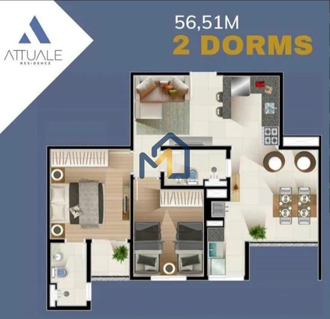 Apartamento, 2 quartos, 56 m² - Foto 17
