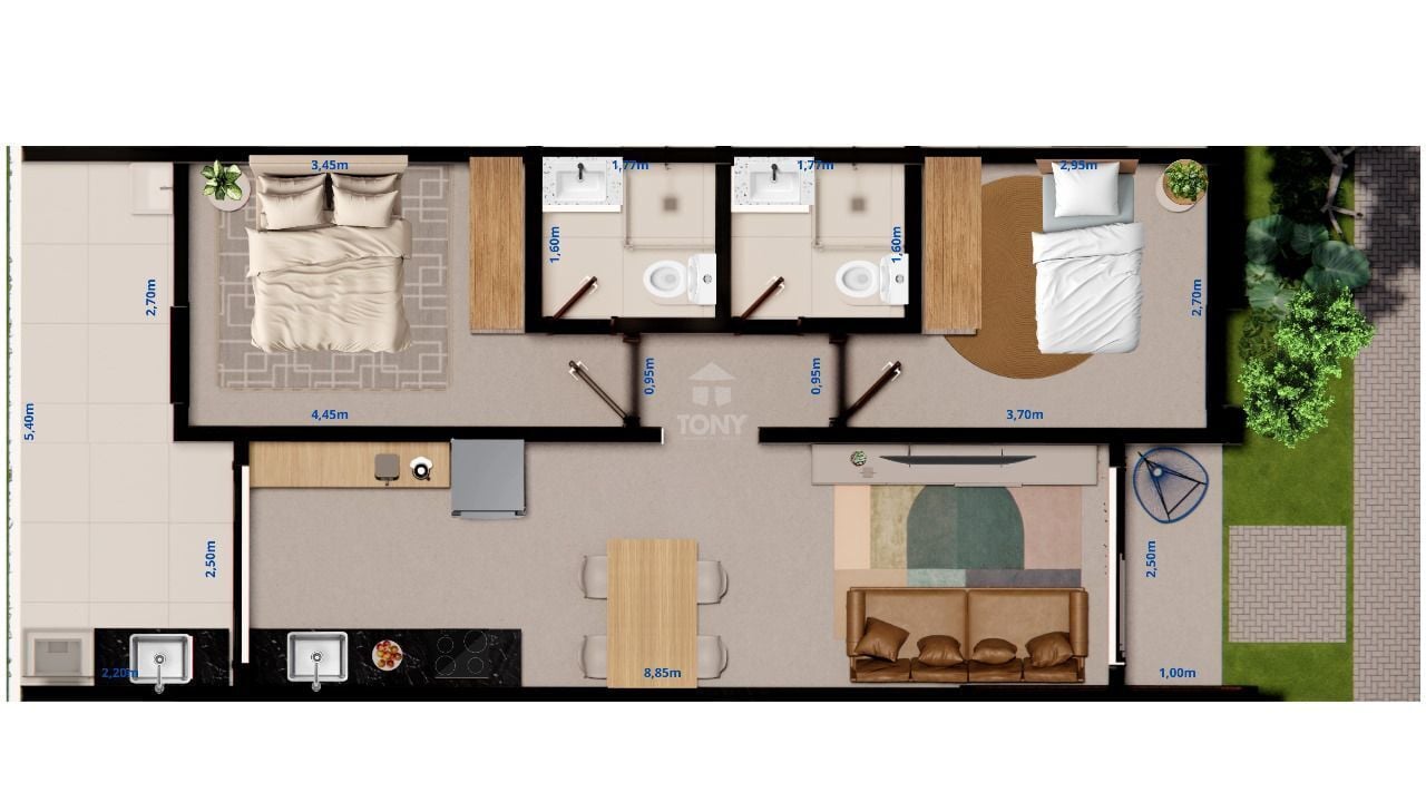 Casa, 2 quartos, 62 m² - Foto 4