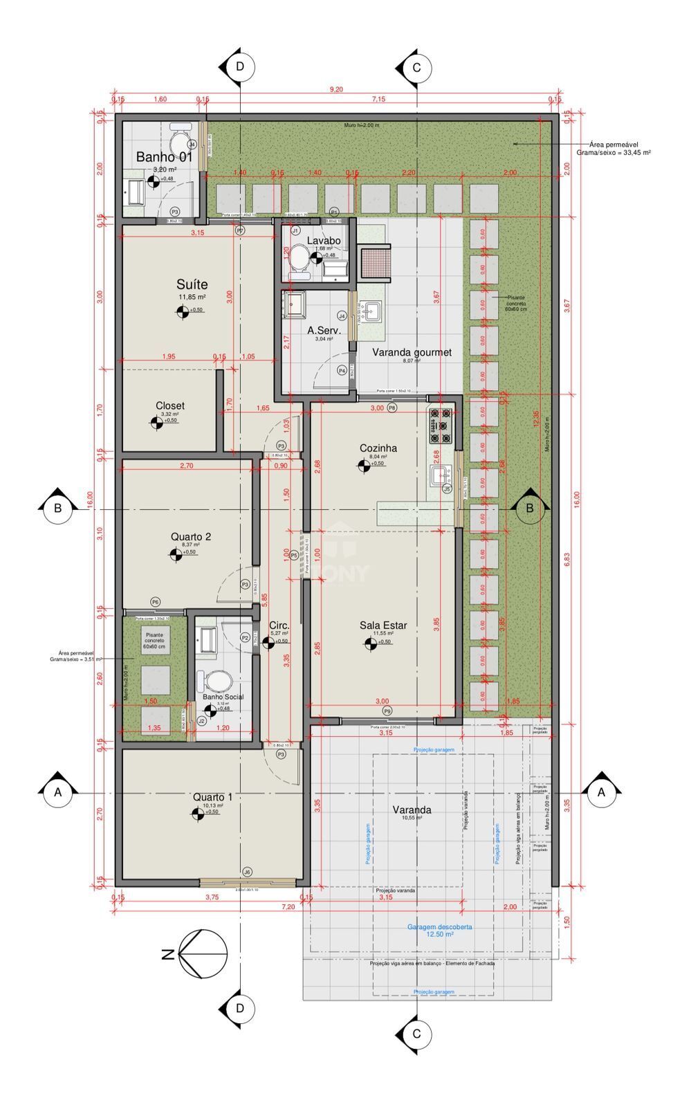 Casa à venda com 3 quartos, 3 suítes, 2 vagas e 100m² no Plano Diretor Sul, Palmas (TO) — foto 14 de 17