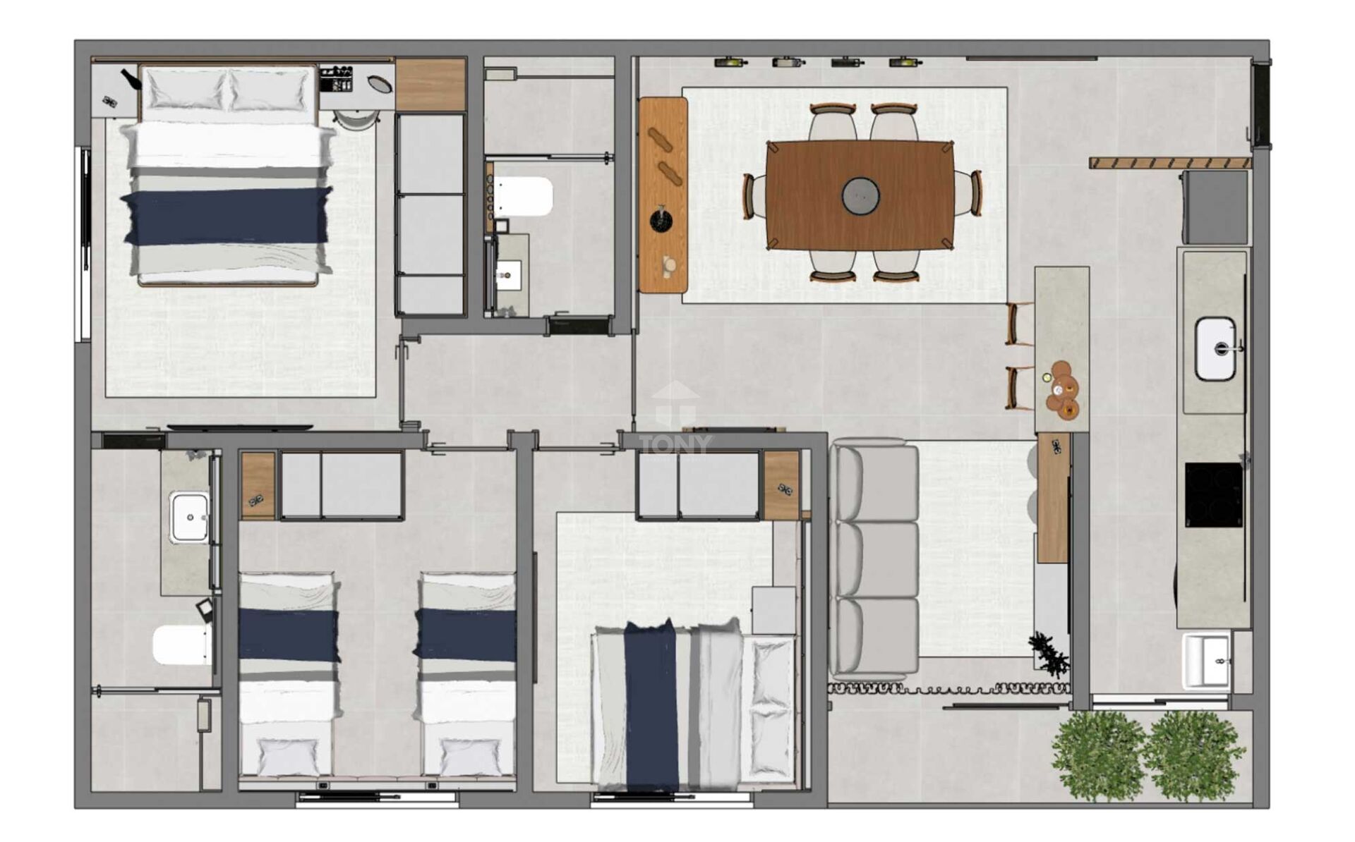 Apartamento à venda com 3 quartos, 1 suíte, 2 vagas e 77m² no Plano Diretor Sul, Palmas (TO) — foto 24 de 30