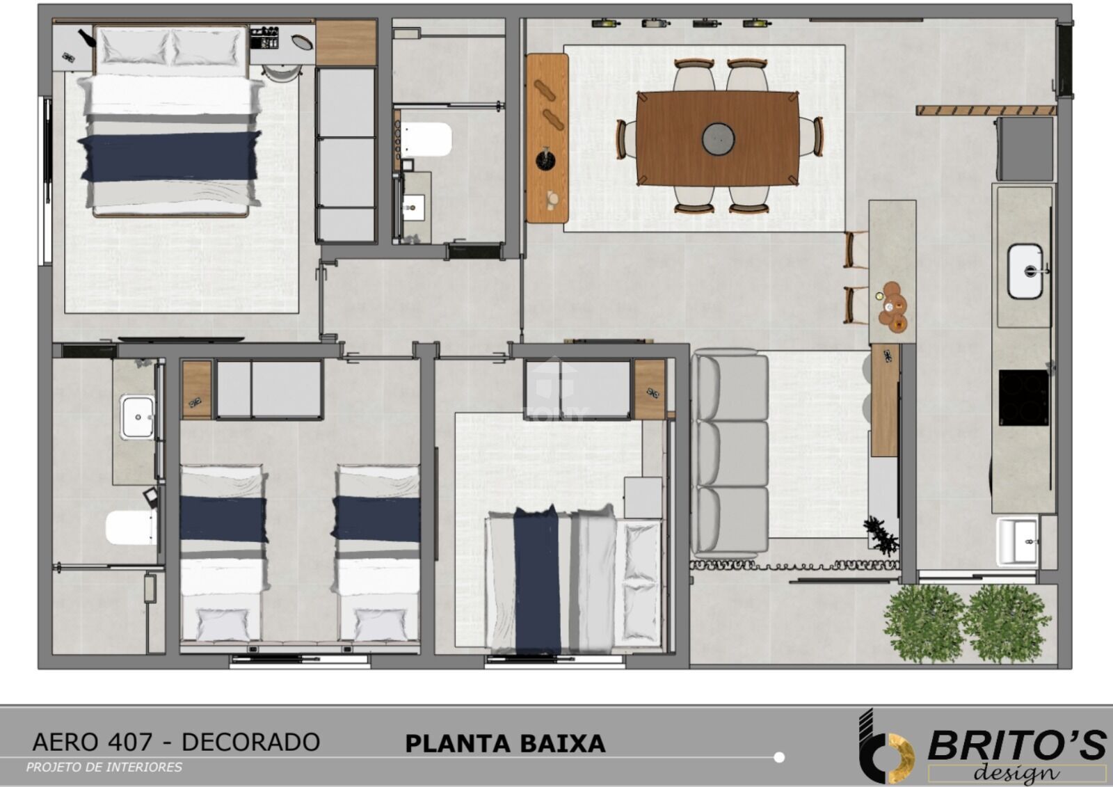 Apartamento à venda com 3 quartos, 1 suíte, 2 vagas e 77m² no Plano Diretor Sul, Palmas (TO) — foto 21 de 30
