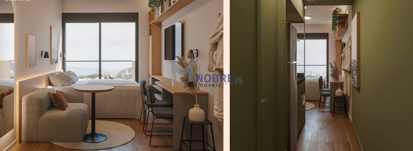 Apartamento à venda com 1 quarto, 1 banheiro, 1 vaga e 24m² no Itacorubi, Florianópolis (SC) — foto 6 de 8