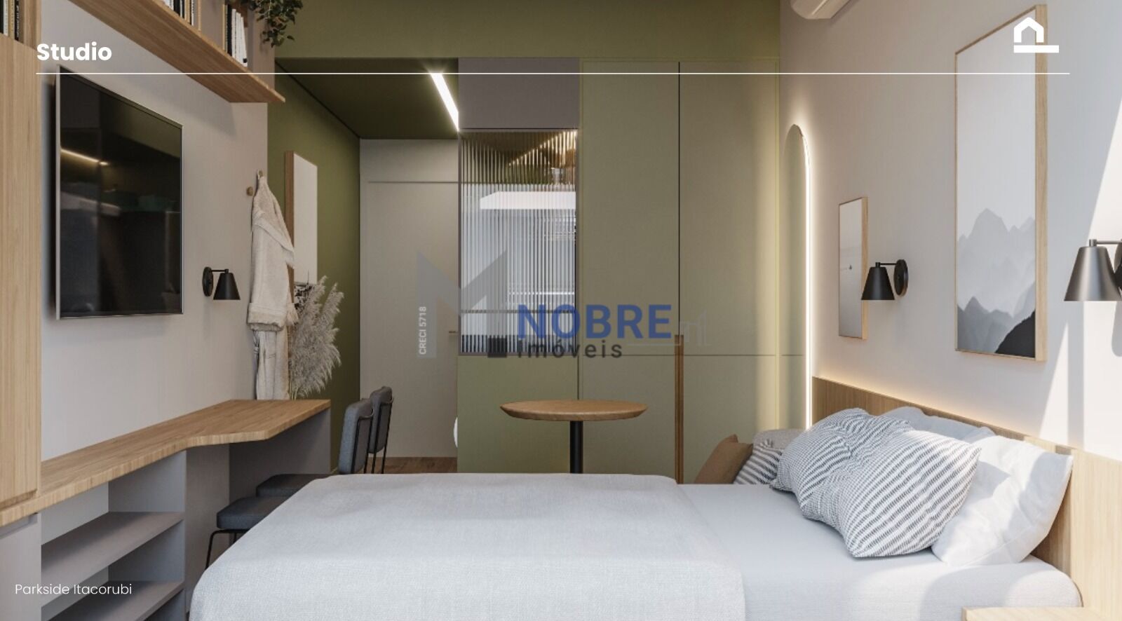 Apartamento à venda com 1 quarto, 1 banheiro, 1 vaga e 24m² no Itacorubi, Florianópolis (SC) — foto 5 de 8