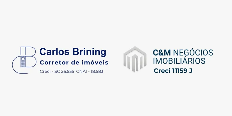 C&M Negócios Imobiliários 11.159 J e Carlos Brining - Corretor 26.555 F