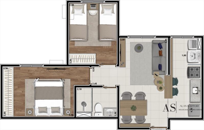 Apartamento com 2 quartos à venda, 48m² — foto 22 de 23