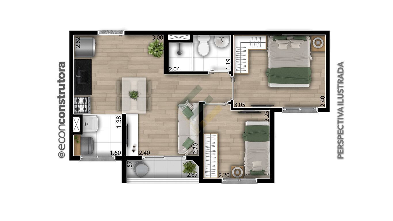 Apartamento, 2 quartos, 37 m² - Foto 41