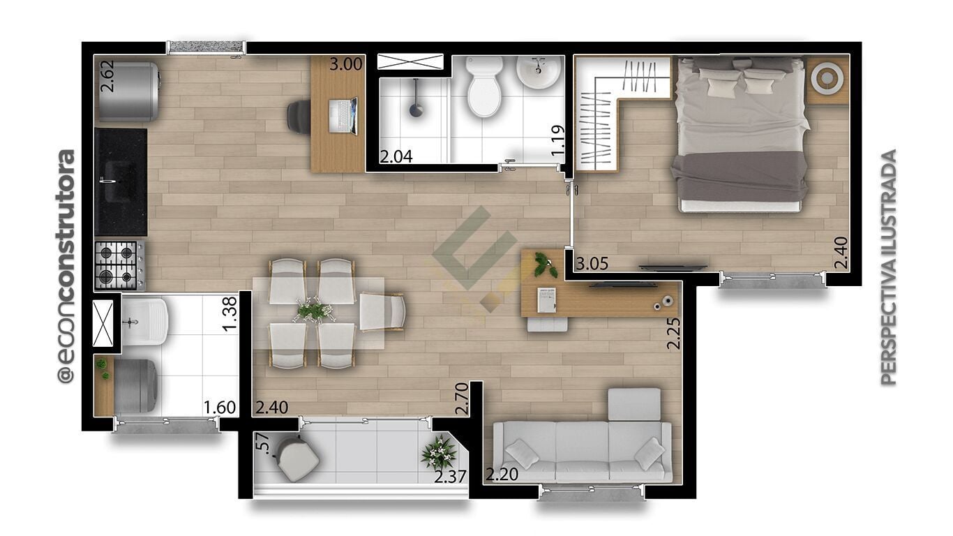 Apartamento, 2 quartos, 37 m² - Foto 21