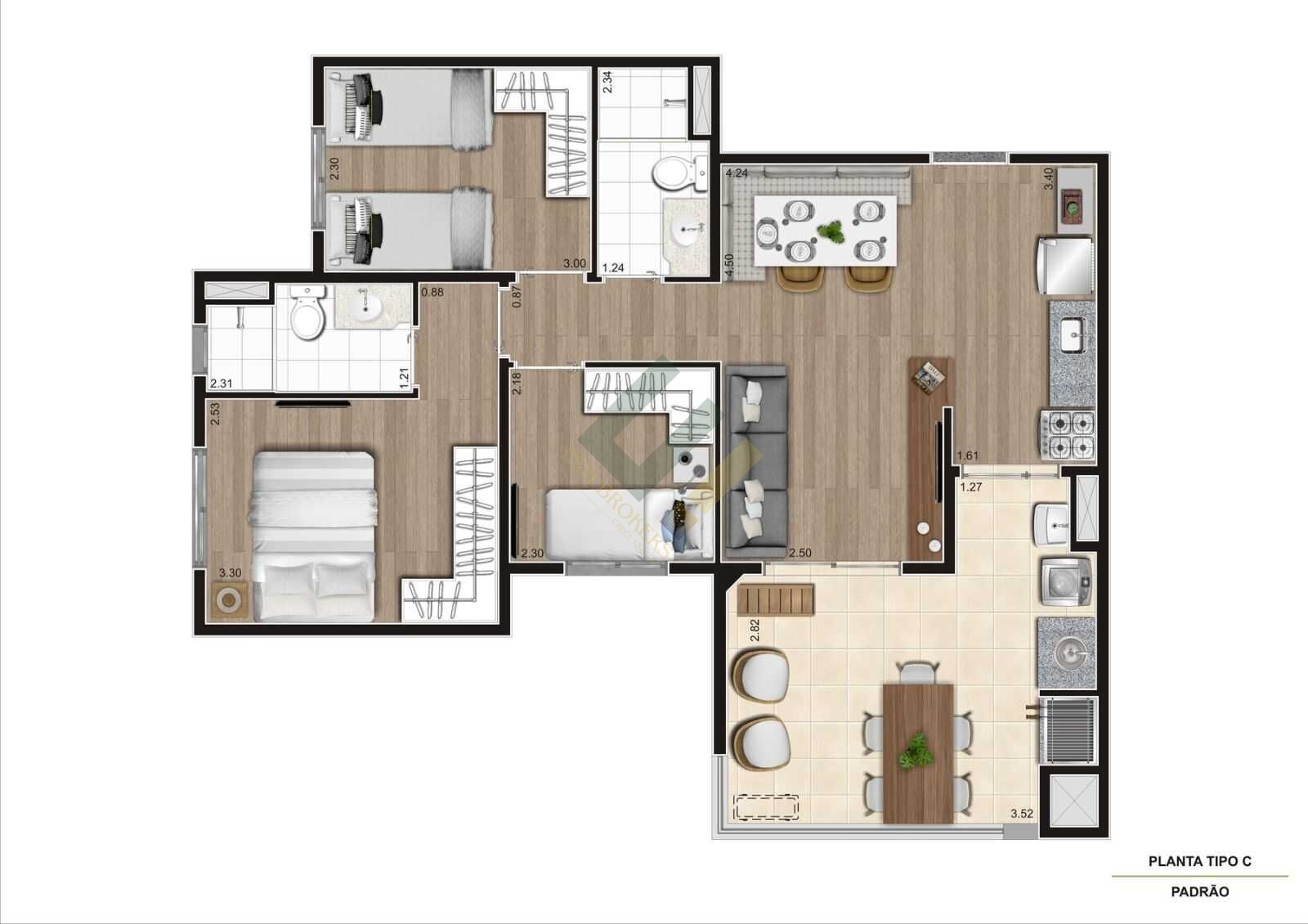 Apartamento, 3 quartos, 67 m² - Foto 26