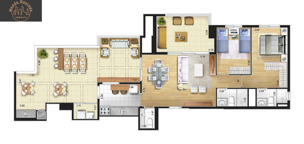 Apartamento, 2 quartos, 104 m² - Foto 28