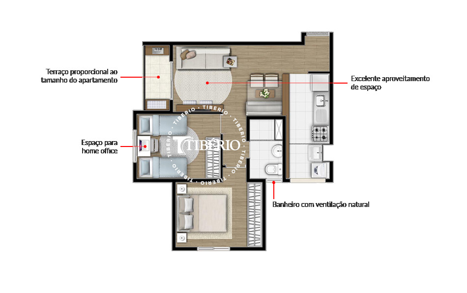 Apartamento, 3 quartos, 59 m² - Foto 35