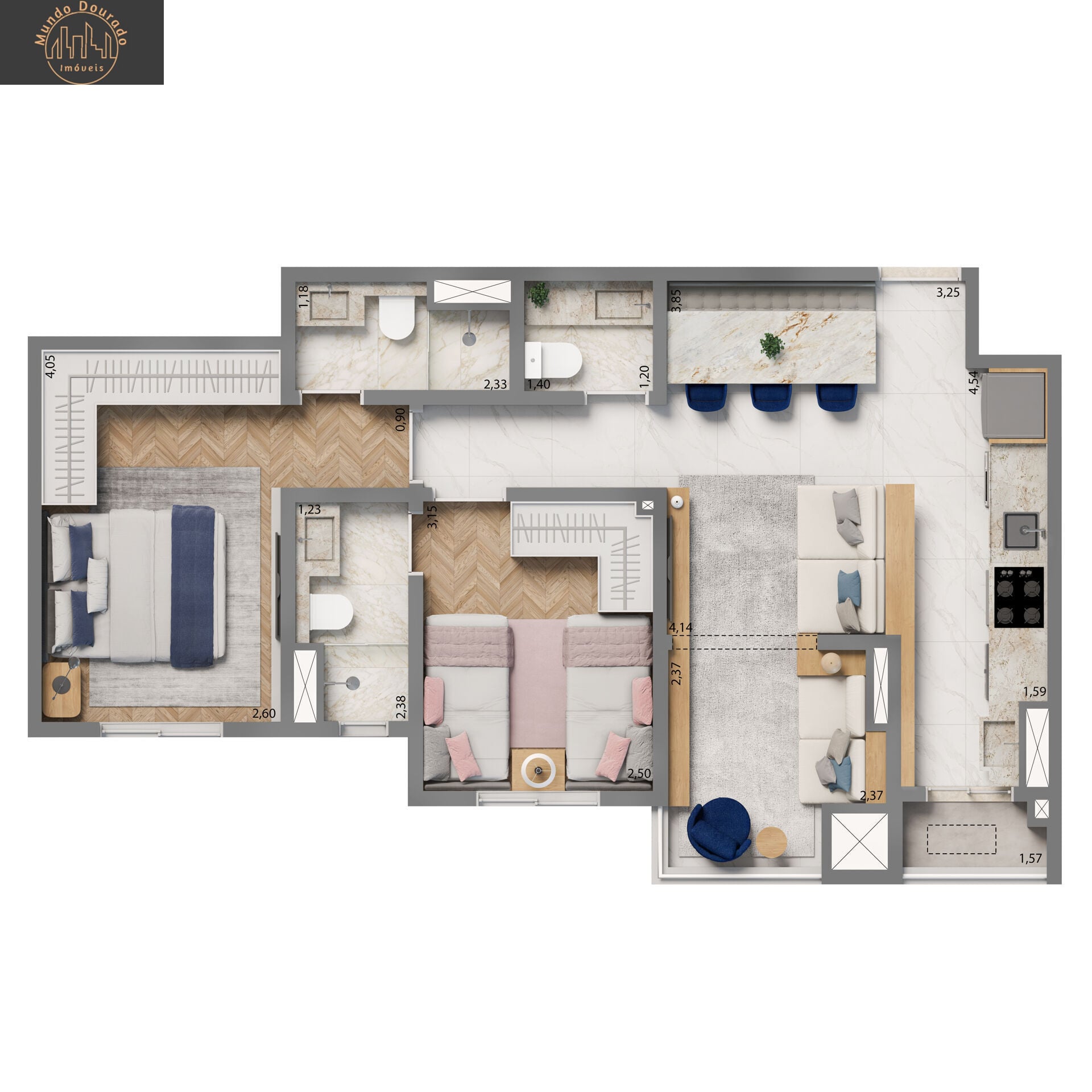Apartamento, 2 quartos, 74 m² - Foto 5