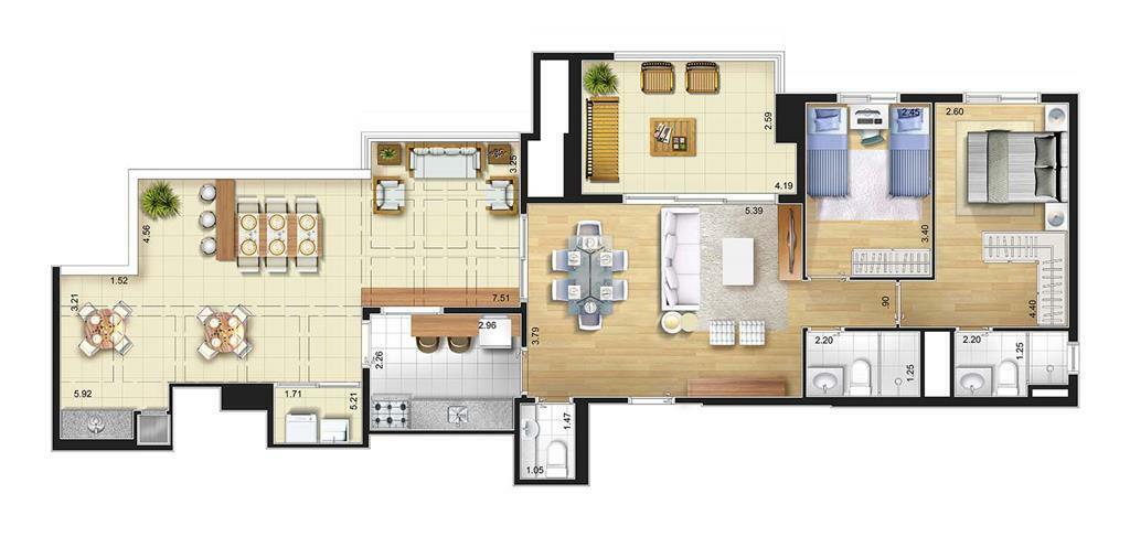 Apartamento, 2 quartos, 59 m² - Foto 28