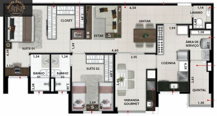 Apartamento, 2 quartos, 85 m² - Foto 16